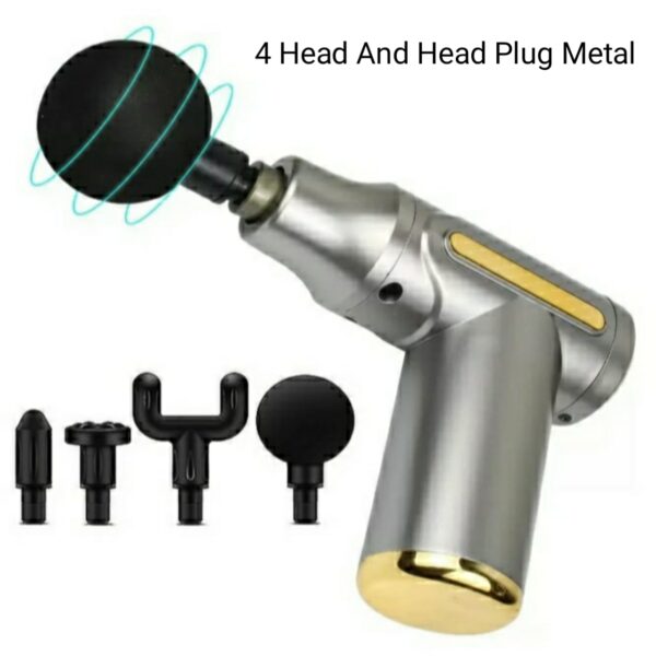 ম্যাসাজ গান 4 Head And Head Plug Metal