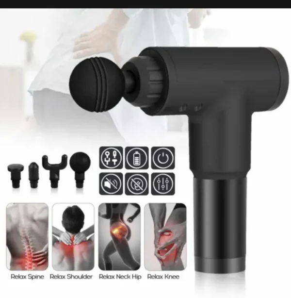 4 Head Premium Body Massage Gun - Image 5