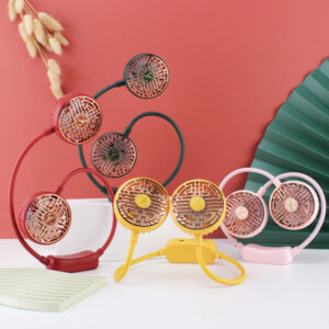 Hot Sale Summer Cute Foldable Mini Fan USB Portable Fan Rechargeable Cool Lazy Neck Fan