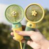 Hot Sell Usb Rechargeable Portable Fans Cartoon Cooling Held Fan Air Cooler Summer Handheld Mini Fan - Image 4