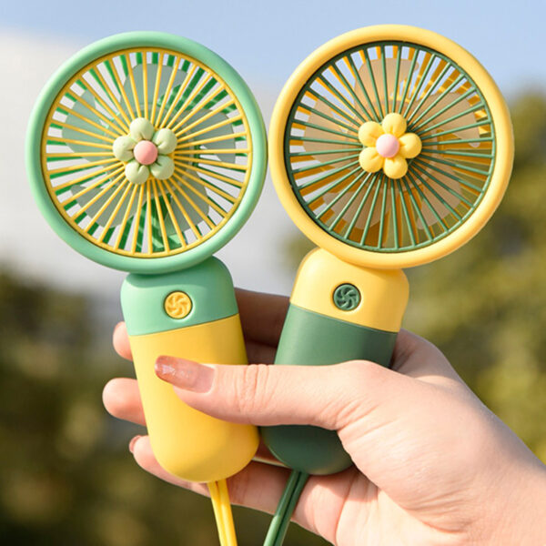 Hot Sell Usb Rechargeable Portable Fans Cartoon Cooling Held Fan Air Cooler Summer Handheld Mini Fan
