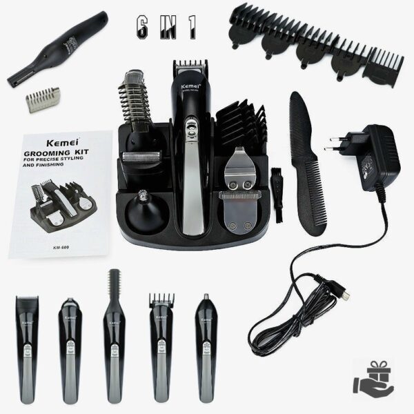 Kemei KM-600 Trimmer (11 In 1 Multigrooming Set) - Image 2