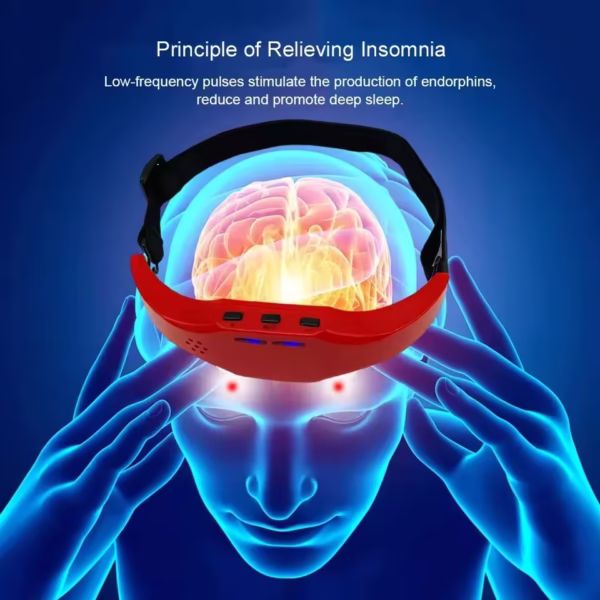 Wireless Help Sleep Head Massager Night Monitor Headache Migraine Relief Aid Massage Device - Image 2